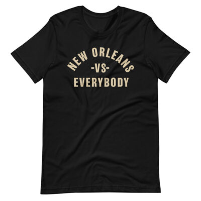 New Orleans vs Everybody t-shirt black featured