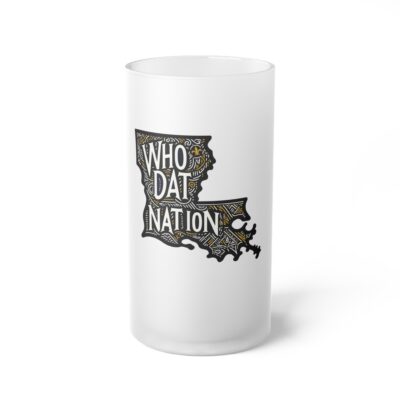 Who Dat Nation Frosted Mug Front