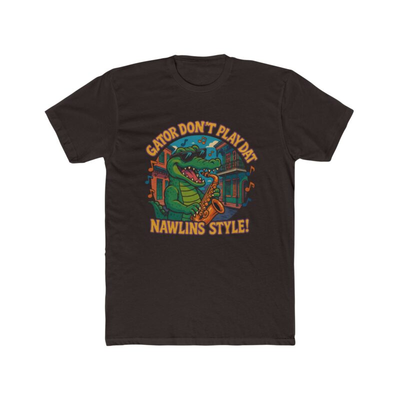 Nawlins Style Gator Cotton Crew Tee